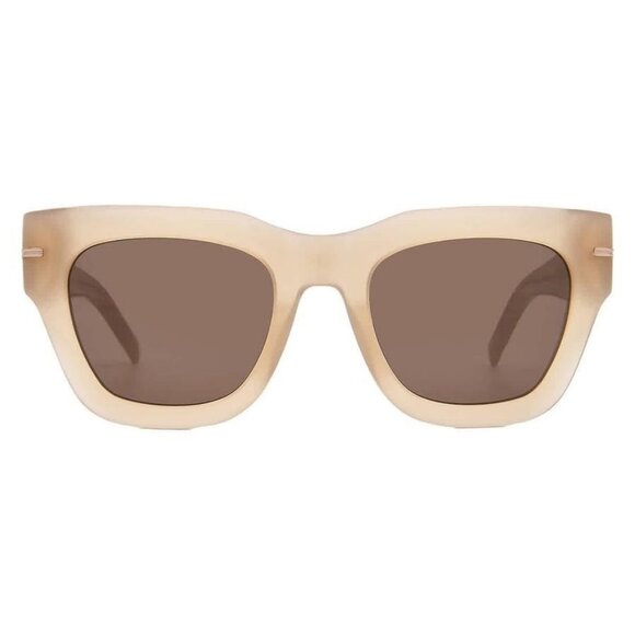 New Authentic Hugo Boss   Brown Square Ladies Sunglasses BOSS 1520/S 010A/70 - Picture 1 of 5